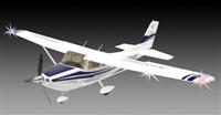 Art-Tech Cessna 182 500CL V2, 1300mm (Blue ARF Version) EPO [AT2127D-R]